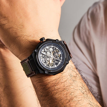 TIME100 Automatic Watches for Men Mechanical Men's Wrist Watches(No Battery),Winning The Design Competition