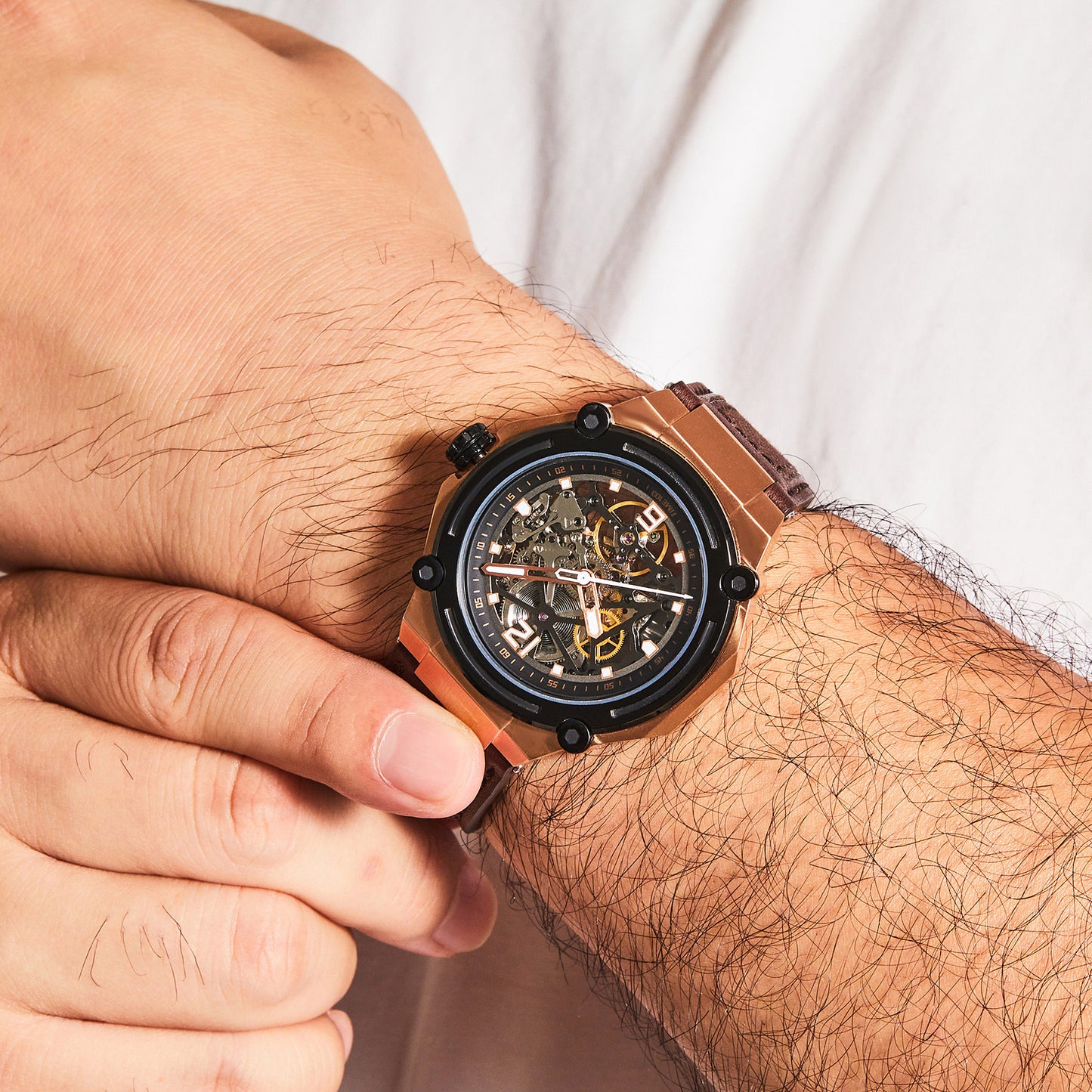 TIME100 Automatic Watches for Men Mechanical Men's Wrist Watches(No Battery),Winning The Design Competition