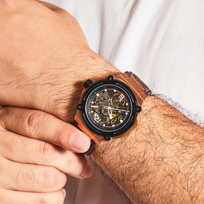 TIME100 Automatic Watches for Men Mechanical Men's Wrist Watches(No Battery),Winning The Design Competition