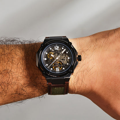 TIME100 Automatic Watches for Men Mechanical Men's Wrist Watches(No Battery),Winning The Design Competition