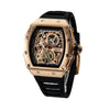TIME100 W60168G bold square big face automatic mechanical watch for men Brown - Time100