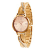 TIME100 W50888L comprehensive 4-piece women's silver watch and bracelet set Gold - Time100