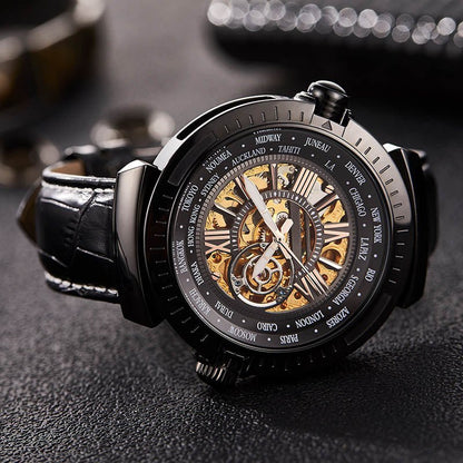 TIME100 Automatic Watches for Men Mechanical Men's Wrist Watches(No Battery),Winning The Design Competition - Time100