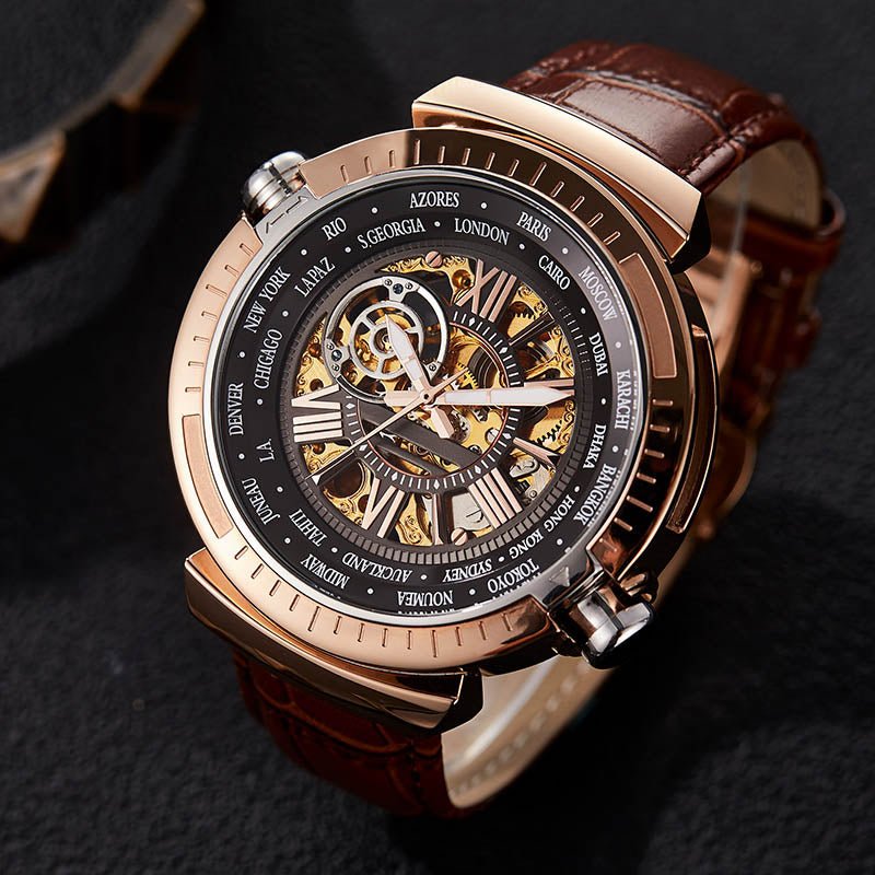 TIME100 Automatic Watches for Men Mechanical Men's Wrist Watches(No Battery),Winning The Design Competition - Time100