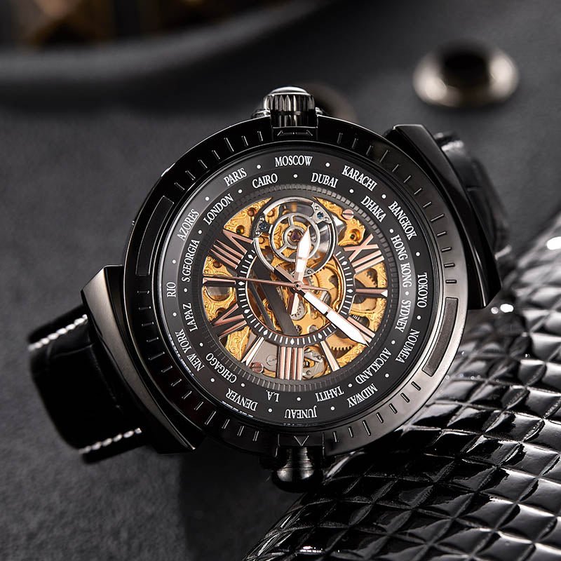 TIME100 Automatic Watches for Men Mechanical Men's Wrist Watches(No Battery),Winning The Design Competition - Time100