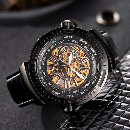 TIME100 Automatic Watches for Men Mechanical Men's Wrist Watches(No Battery),Winning The Design Competition - Time100