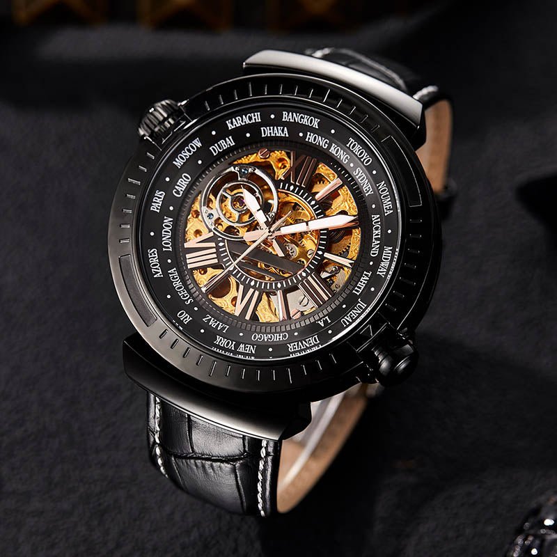 TIME100 Automatic Watches for Men Mechanical Men's Wrist Watches(No Battery),Winning The Design Competition - Time100