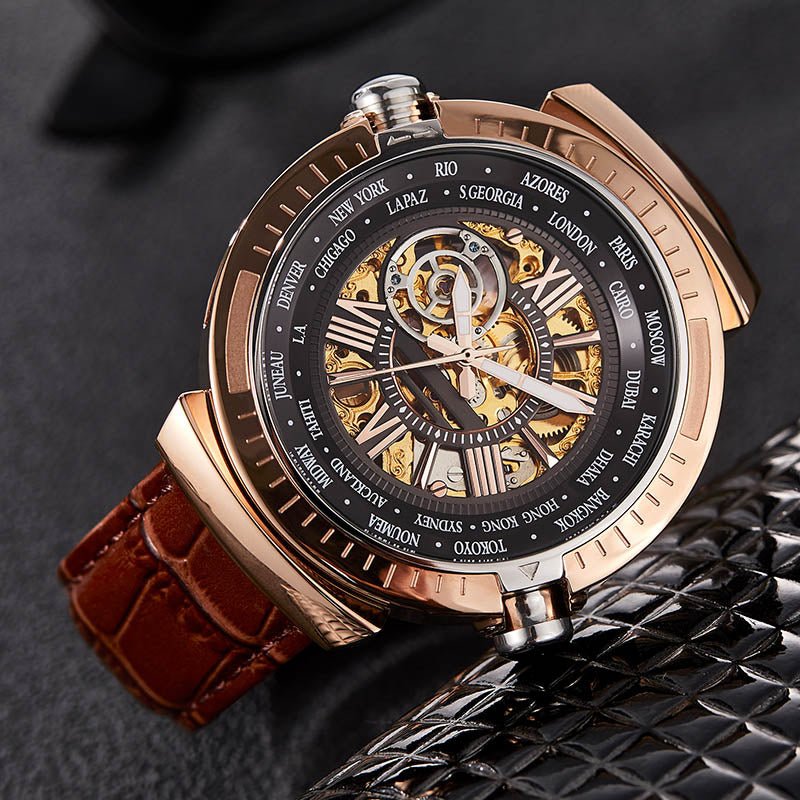 TIME100 Automatic Watches for Men Mechanical Men's Wrist Watches(No Battery),Winning The Design Competition - Time100