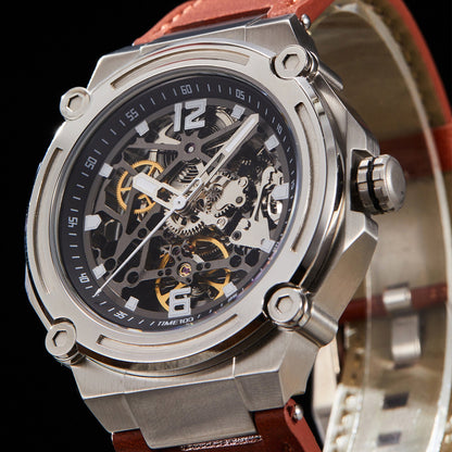 TIME100 Automatic Watches for Men Mechanical Men's Wrist Watches(No Battery),Winning The Design Competition - Time100