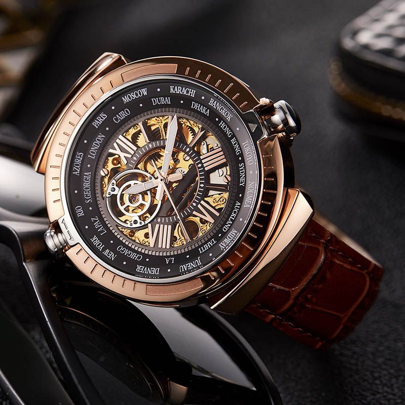 TIME100 Automatic Watches for Men Mechanical Men's Wrist Watches(No Battery),Winning The Design Competition - Time100