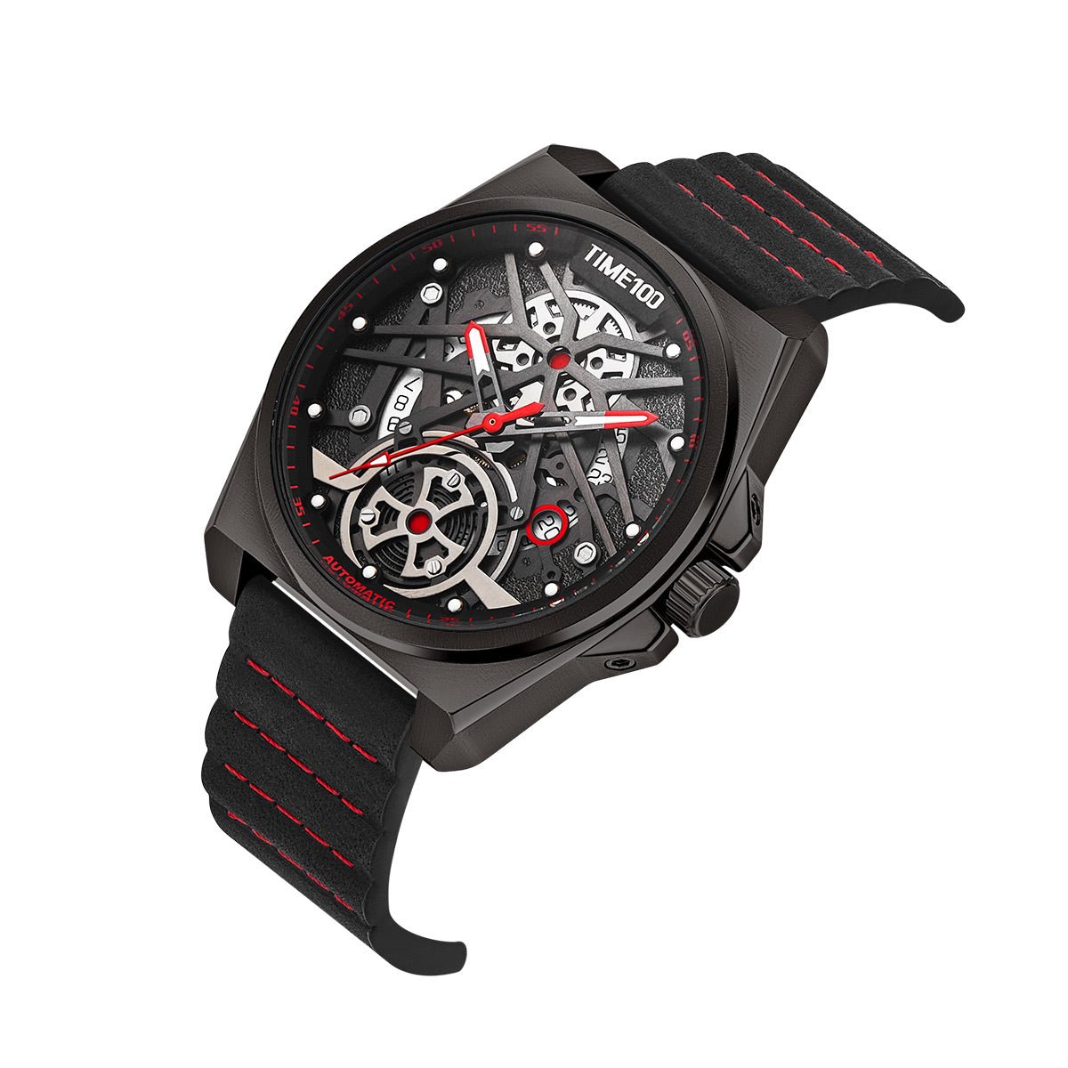 TIME100 Automatic Watches for Men Mechanical Men's Wrist Watches(No Battery),Winning The Design Competition - Time100