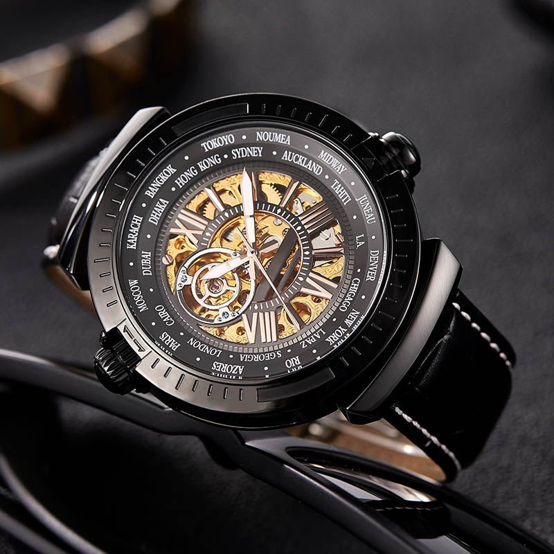 TIME100 Automatic Watches for Men Mechanical Men's Wrist Watches(No Battery),Winning The Design Competition - Time100