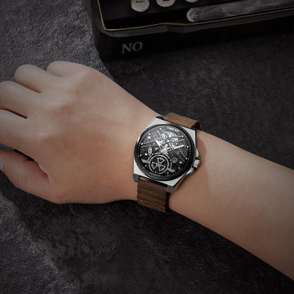 TIME100 Automatic Watches for Men Mechanical Men's Wrist Watches(No Battery),Winning The Design Competition - Time100