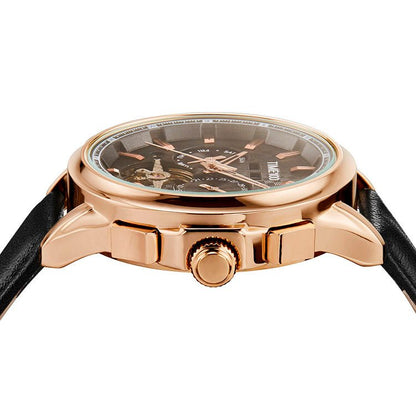 TIME100 Mechanical Watch Multifunctional Automatic Mechanical Movement Waterproof Display of Date Year Flywheel Men's Watch - Time100