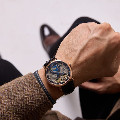 TIME100 W60169G automatic watch styled for casual social settings and everyday masculine elegance Brown - Time100