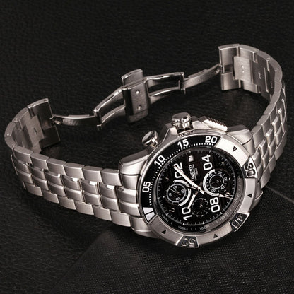 TIME100 Men's Multifunction Fashion Steel Strap 100M Waterproof Blue Sport Quartz Watch - Time100