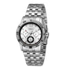 TIME100 W50311G Men's Two-Tone Silver and Gold Chronograph Watch with Polished Stainless Steel Band Silver - Time100