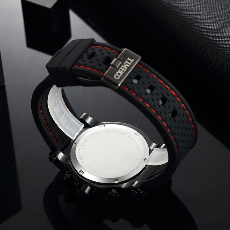 TIME100 Watches for Men Men's Watch Wrist Watches for Men Waterproof Analog Quartz Black back - Time100