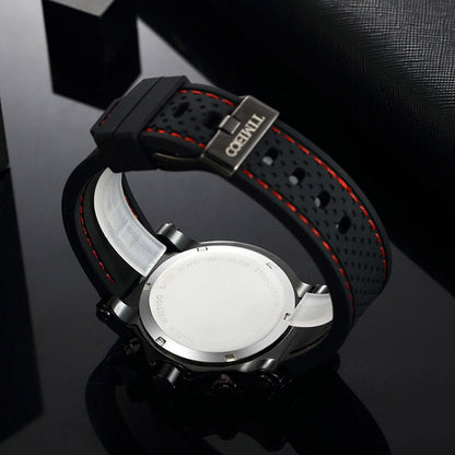 TIME100 Watches for Men Men's Watch Wrist Watches for Men Waterproof Analog Quartz Black back - Time100