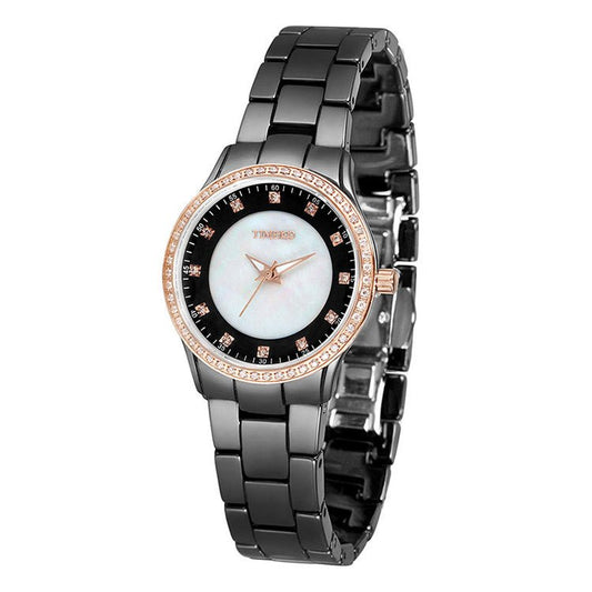 TIME100 Women Watch Fashion Diamond High - Tech Precision Ceramic Quartz Watch - Time100