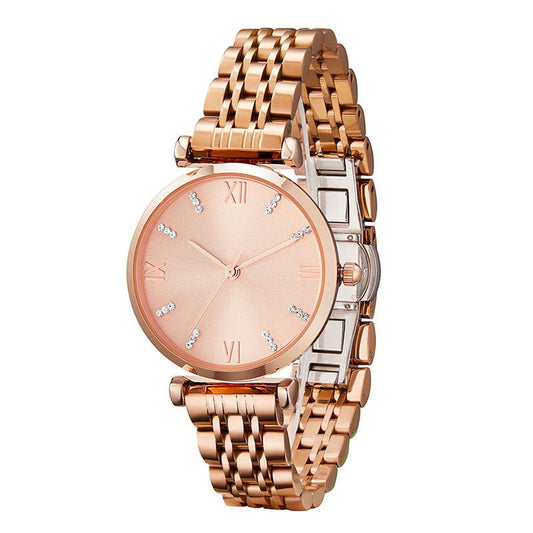 TIME100 Women's Analog Japanese Quartz Watch with Stainless Steel Mesh Leather Strap Ladies Watch Wrist and Elegant Waterproof - Time100