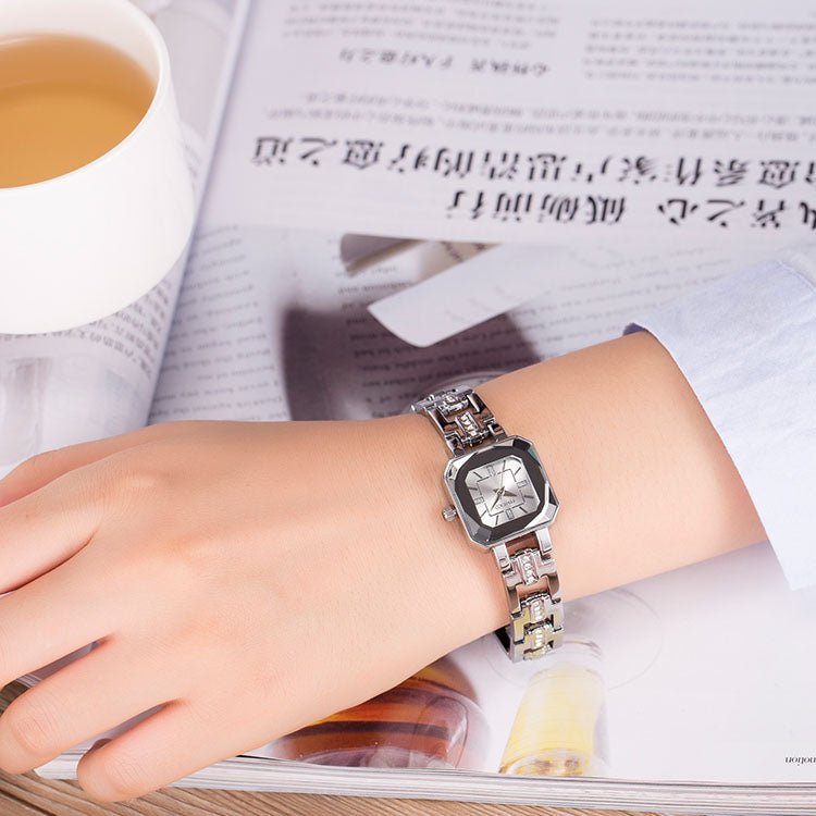 TIME100 Women's Bracelet Watches Ladies Quartz Wrist Watch with Green Dial Bezel with Crystals in Movement Bracelet Strap with Diamonds Waterproof - Time100