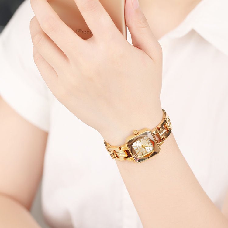 TIME100 Women's Bracelet Watches Ladies Quartz Wrist Watch with Green Dial Bezel with Crystals in Movement Bracelet Strap with Diamonds Waterproof - Time100