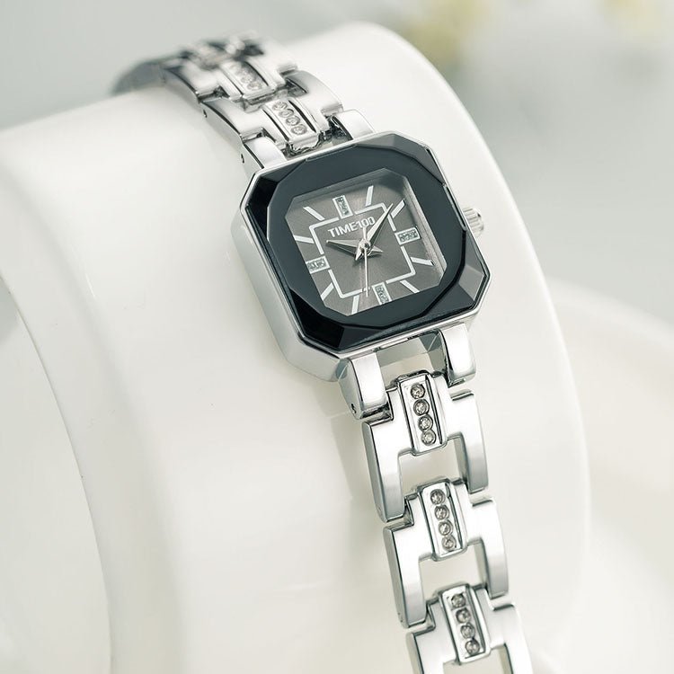 TIME100 Women's Bracelet Watches Ladies Quartz Wrist Watch with Green Dial Bezel with Crystals in Movement Bracelet Strap with Diamonds Waterproof - Time100