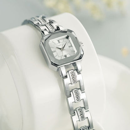 TIME100 Women's Bracelet Watches Ladies Quartz Wrist Watch with Green Dial Bezel with Crystals in Movement Bracelet Strap with Diamonds Waterproof - Time100