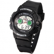 Time100 Kids' Multifunction LCD Fragrant Black Strap Digital Watches W40007G