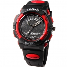 Time100 Mens Fashion Multifunction LED Luminous Hands Analog-Digital Watches Dual Movement W40004G
