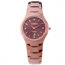 Fashion Round Genuine Tungsten Steel Waterproof Women Quartz Watch W50103G
