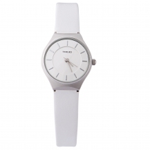 Time100 Fashion Simple Ultra-Thin Retro Leather Strap Ladies Watch W50237L