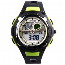 Time100 Multifunction LED Dual-time Display Blue Outdoor Sports Watch W40071M