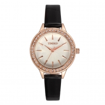 Time100 Fashion Diamond Multifunction PU Strap Ladies Quartz Watch W50447L