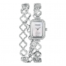 Time100 Women Fashion Pattern Copper Alloy Case Diamond Digital-Quartz Movement Watch W50370L