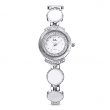 Barbie Princess Series Simple Diamond Ceramic Women Bracelet Quartz Watch B50581L