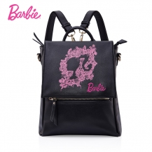Barbie Princess Style Embroidery PU Pure Color Shoulder Bag/Backpack BBBP094