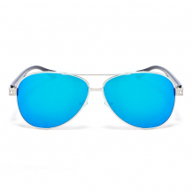 Smileyes Unisex UV400 Oval AC Lens Thin Mental Frame Reflective Color Film Aviator Sunglasses TSGL039